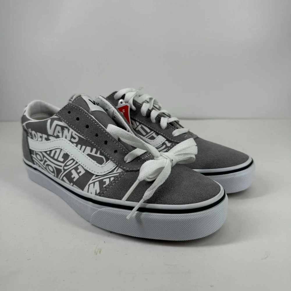 Vans Ward Low OTW Repeat Men's 7.5 Frost Grey/White Suede Canvas Skate Sneaker